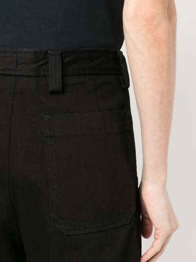 TAPERED LEG COTTON TROUSERS