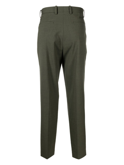 Shop Theory Mid-rise Tapered Chinos In 绿色