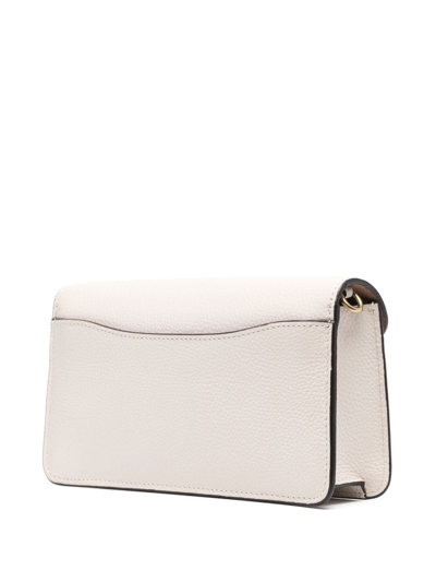 Coach Tabby Leather Cross-body Bag In 白色