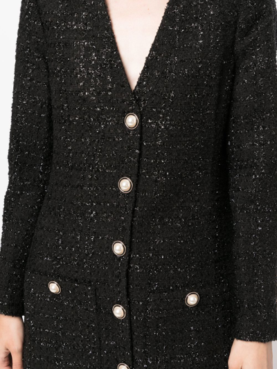 Shop Veronica Beard Kenai Tweed Dress In 黑色