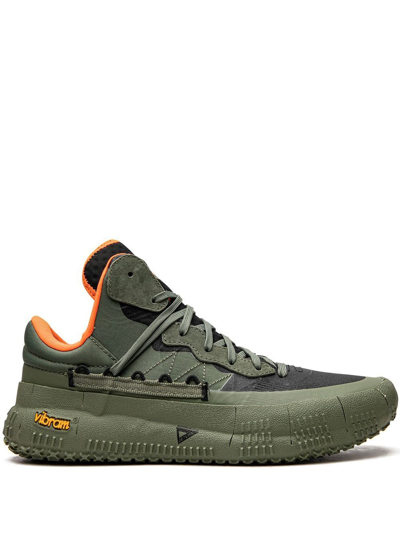 Shop Brand Black Rare Metal Ii "olive Orange" Sneakers In Green