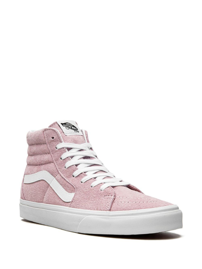 Shop Vans Sk8 Hi Suede Sneakers In Pink