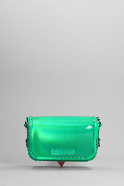 Shop Chiara Ferragni Shoulder Bag In Green Faux Leather