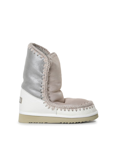 Mou Color Block Eskimo 18 Boot In White, Grey, Taupe | ModeSens