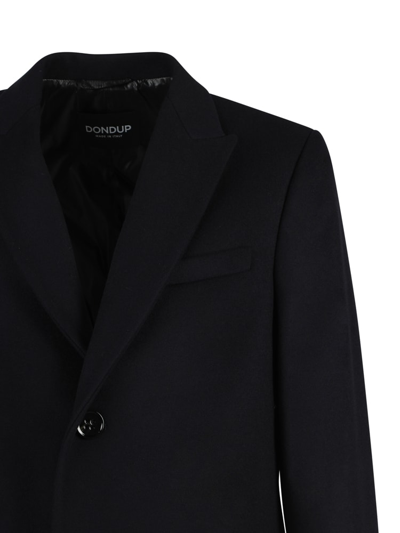 Shop Dondup Single-breasted Cloth Coat In Universo