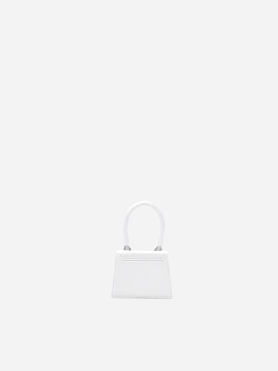 Shop Jacquemus Le Chiquito Mini Leather Bag In White