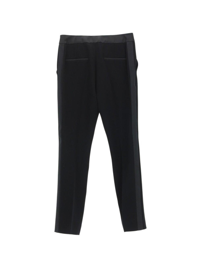 Shop Max Mara Satin Jersey Trousers In Black