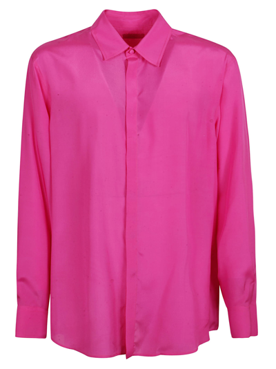 Shop Valentino Classic Plain Shirt In Pink Pp