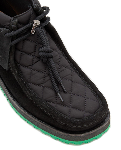 Shop Moncler Genius Moncler 1952 X Clarks Wallabee Ankle-top Boots In Nero