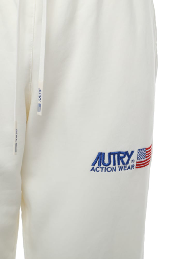 Shop Autry Cotton Sweatpants In White