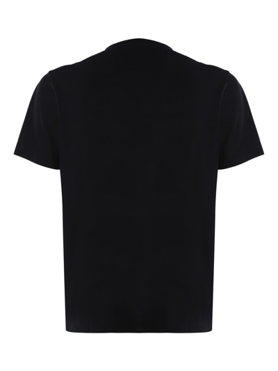 Shop Zanone Basic T-shirt In Cotton In Black