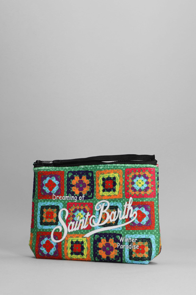 Shop Mc2 Saint Barth Aline Clutch In Multicolor Synthetic Fibers