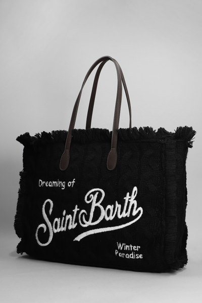 Shop Mc2 Saint Barth Vanity Tote In Black Polyester