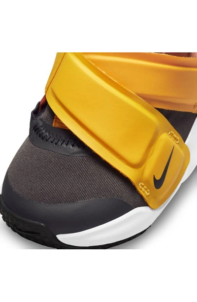Shop Nike Flex Advance Flyease Sneaker In Ash/ Black/ Rust/ Kumquat