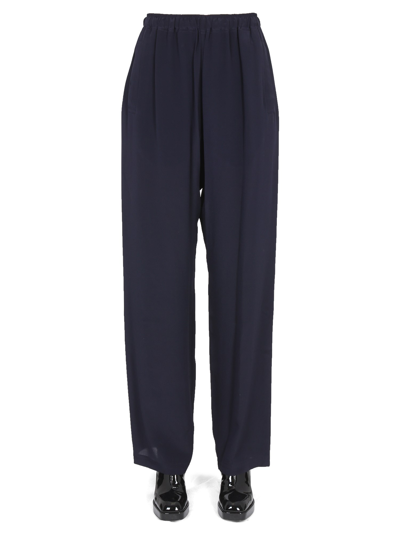 Vivienne Westwood Wide-leg High-waisted Trousers In Blue