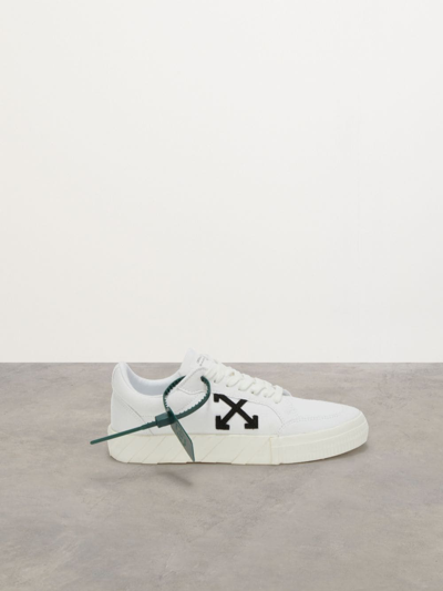 Shop Off-white 'vulcanized' Sneakers In Black