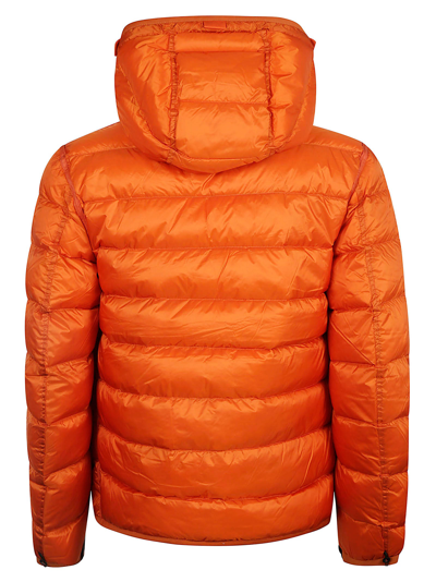 Shop Ten C Zipped Padded Jacket In Orange