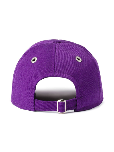 Shop Ami Alexandre Mattiussi Ami De Coeur Baseball Cap In Purple