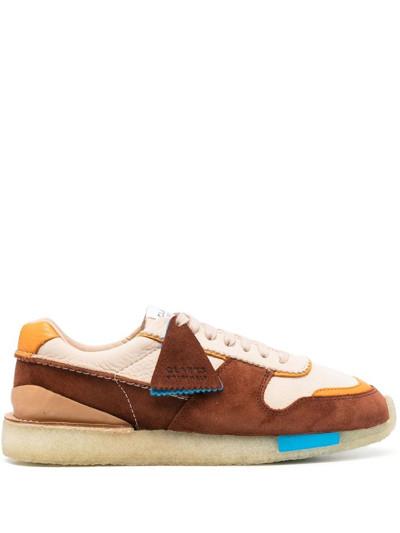 Clarks Originals Colour-block Panelled Low-top Sneakers In Neutrals