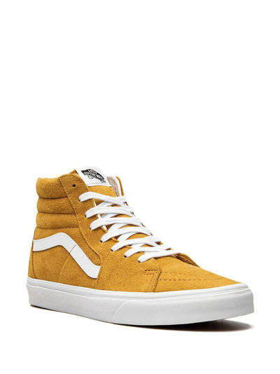 Shop Vans Pig Suede Sk8 Hi Sneakers In Yellow