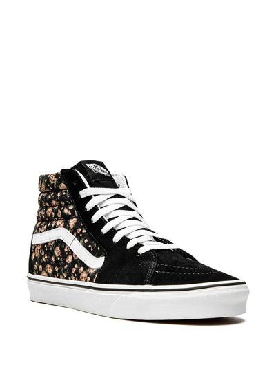 Shop Vans Sk8-hi "rose Dreams" Sneakers In Black