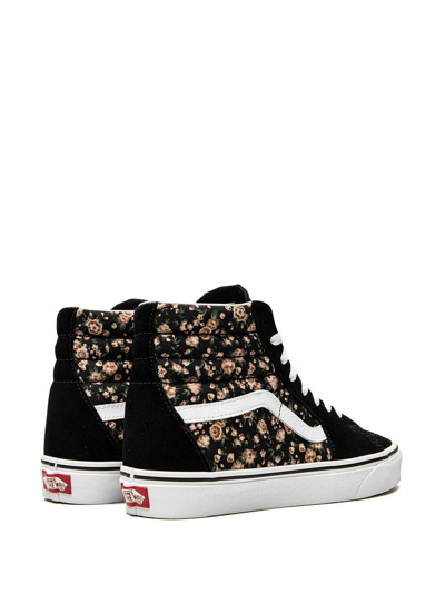 Shop Vans Sk8-hi "rose Dreams" Sneakers In Black