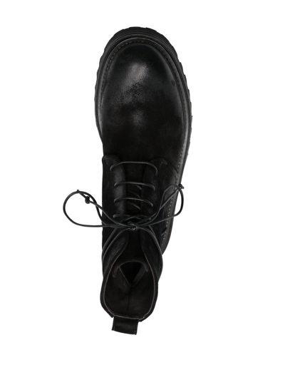 Shop Marsèll Suede Lace-up Ankle Boots In Black