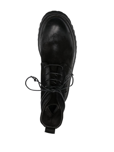 Marsèll Suede Lace-up Ankle Boots In Black