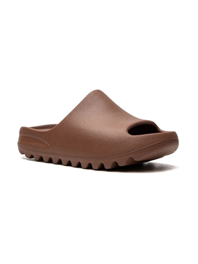 Adidas Originals Yeezy "flax" Slides In Brown