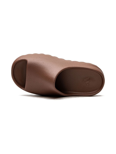 Adidas Originals Yeezy "flax" Slides In Brown