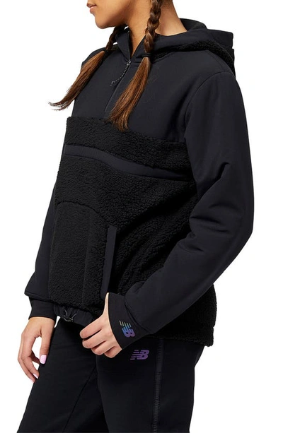 NEW BALANCE NEW BALANCE Q SPEED WATER REPELLENT MIXED MEDIA HALF ZIP JACKET 