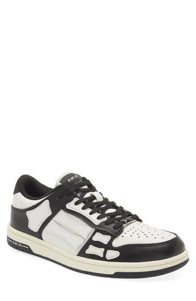 Shop Amiri Skeleton Low Top Sneaker In 004 - Black / White