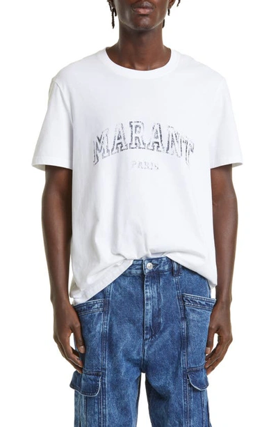 Isabel Marant Logo Printed T-shirt White