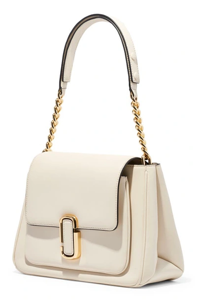 Marc Jacobs The Chain Leather Satchel Bag In New Cloud White
