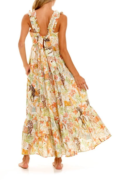 The Lazy Poet Mika Wide Caravan Cotton Nightgown In Green