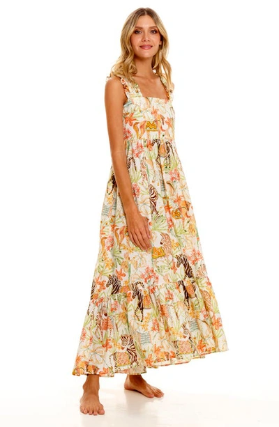 The Lazy Poet Mika Wide Caravan Cotton Nightgown In Green