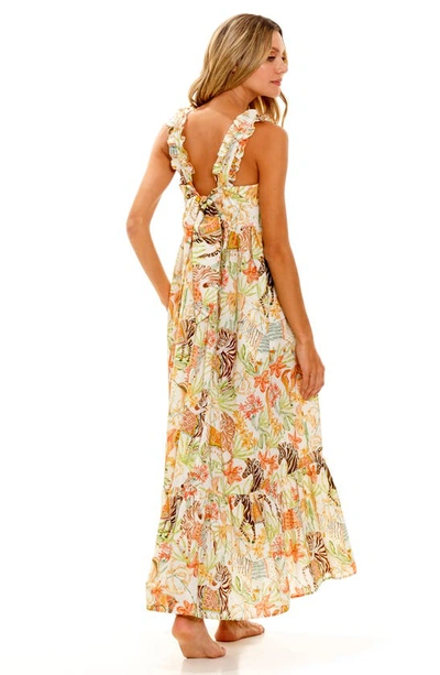The Lazy Poet Mika Wide Caravan Cotton Nightgown In Green