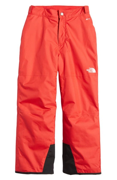 Shop The North Face Kids' Freedom Waterproof Insulated Snow Pants In Tnf Red