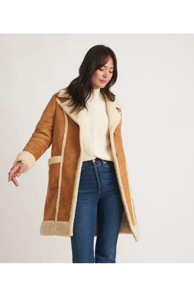 Shop Marine Layer Faux Shearling Coat In Brown