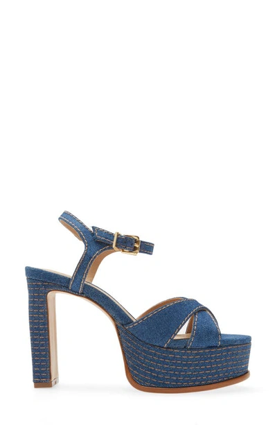 Shop Schutz Keefa Platform Sandal In Blue