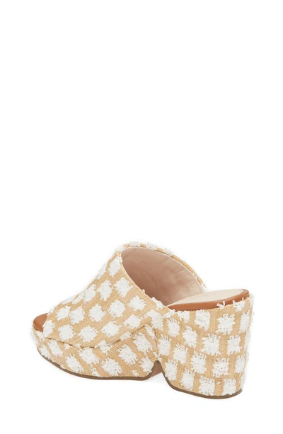 Shop Cecelia New York Frost Wedge Slide Sandal In Canvas White Floral