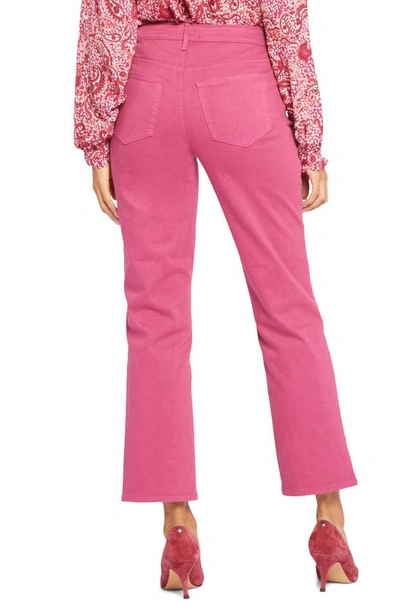 Shop Nydj High Waist Ankle Relaxed Straight Leg Jeans In Turning Pink