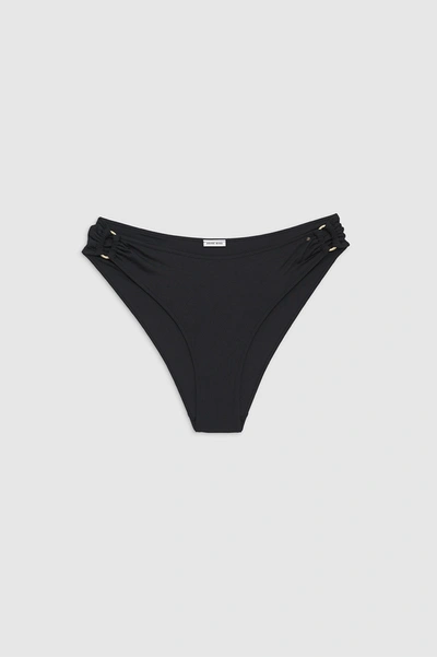 Shop Anine Bing Viv Bikini Bottom In Black