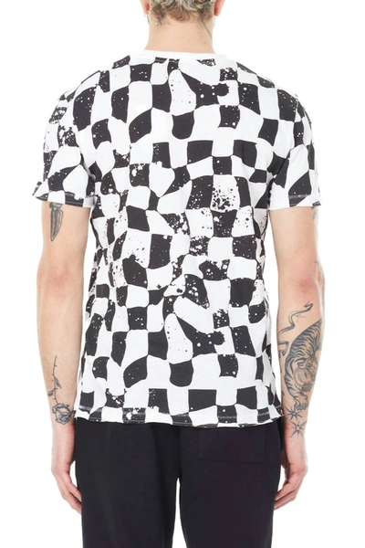 Shop Elevenparis Knit Checkered T-shirt In Black