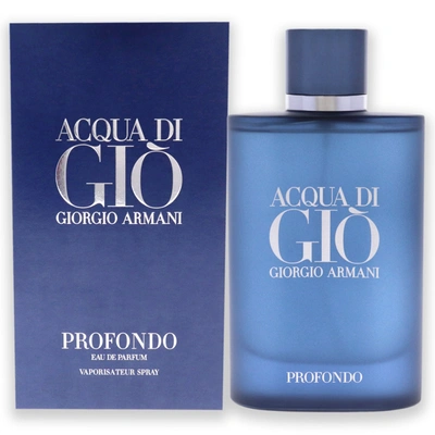 Shop Giorgio Armani Acqua Di Gio Profondo By  For Men - 4.2 oz Edp Spray In Blue