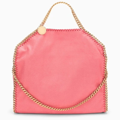 Shop Stella Mccartney Bright Pink Falabella Fold Over Bag