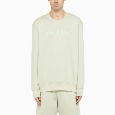 Shop Alexander Mcqueen | Opal Cotton Crewneck Sweatshirt In White
