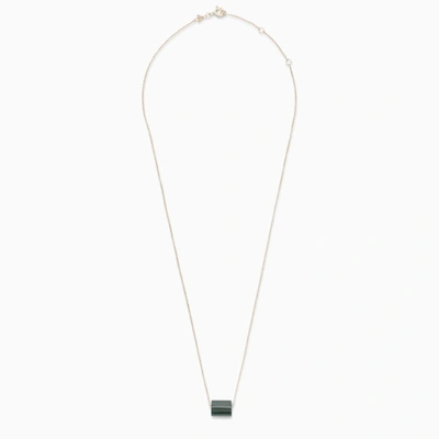 Shop Aliita | Green Pendant Necklace In Metal