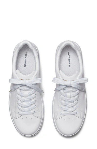 Shop Tory Burch Howell Court Sneaker In Titanium White