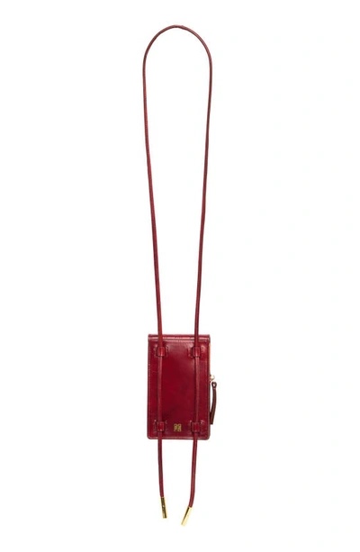 Shop Ashya Heritage Checker Bolo Crossbody Bag In Cherry Trilogy Marble